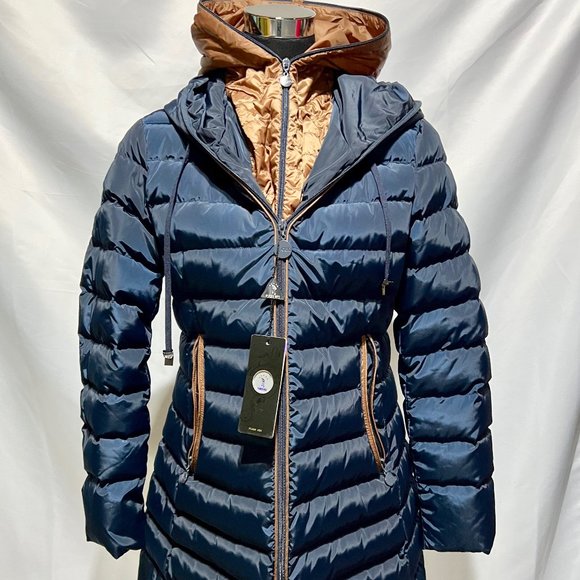 NEW Duck Down Flash Geo Super Warm Winter Coat & Puffer Jacket Plus Size - Picture 3 of 16